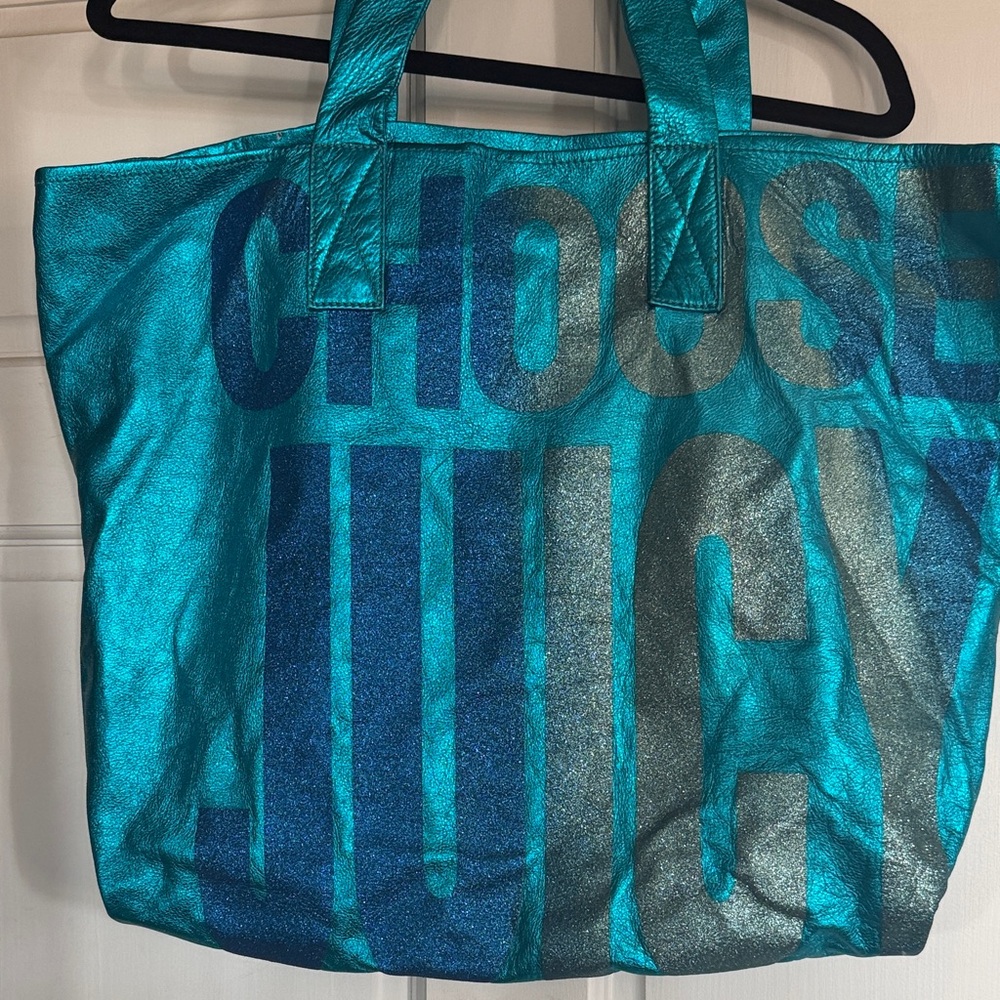Juicy Couture Shimmering Teal Tote
